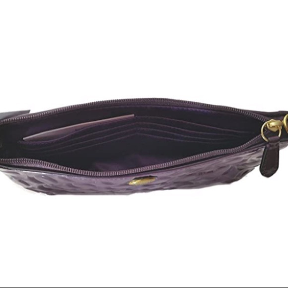 Coach Peyton Embossed Patent Leather Wristlet - Picture 4 of 4